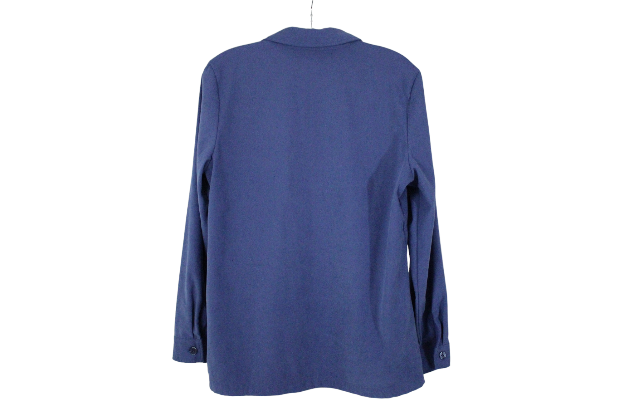 Koret Blue Suede Finish Button Down Shirt | M