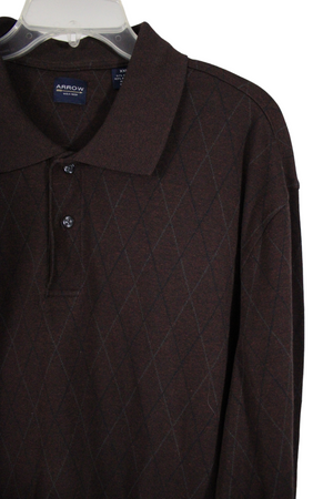 Arrow Burgundy Long Sleeved Shirt | XXL