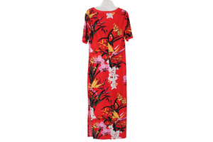 G.I.L.I. Red Floral Maxi Dress | S