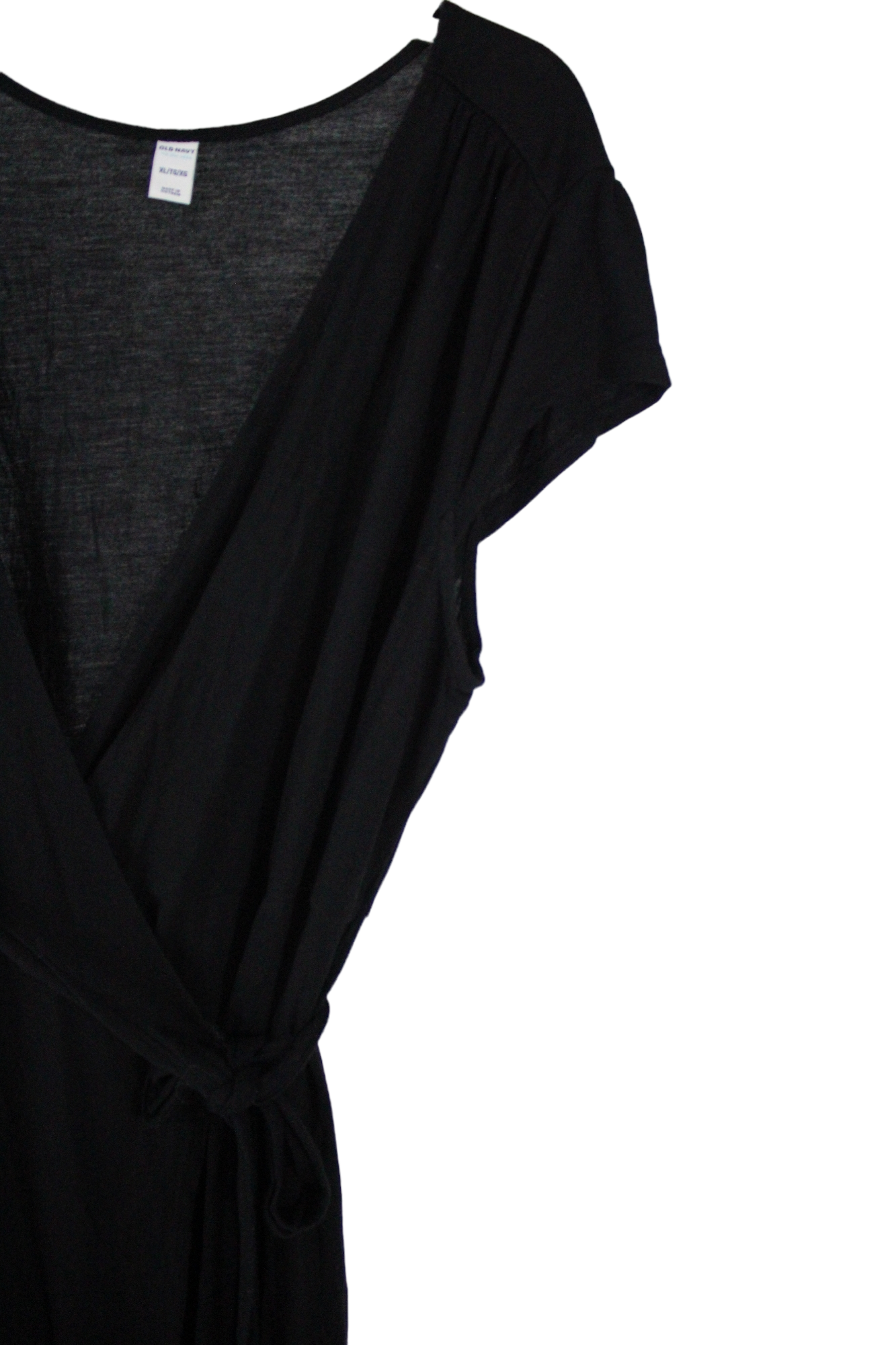 Old navy outlet black wrap dress