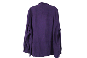 Alfred Dunner Purple Suede Finish Top | 20