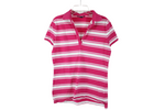 Tommy Hilfiger Pink Striped Polo Shirt | M