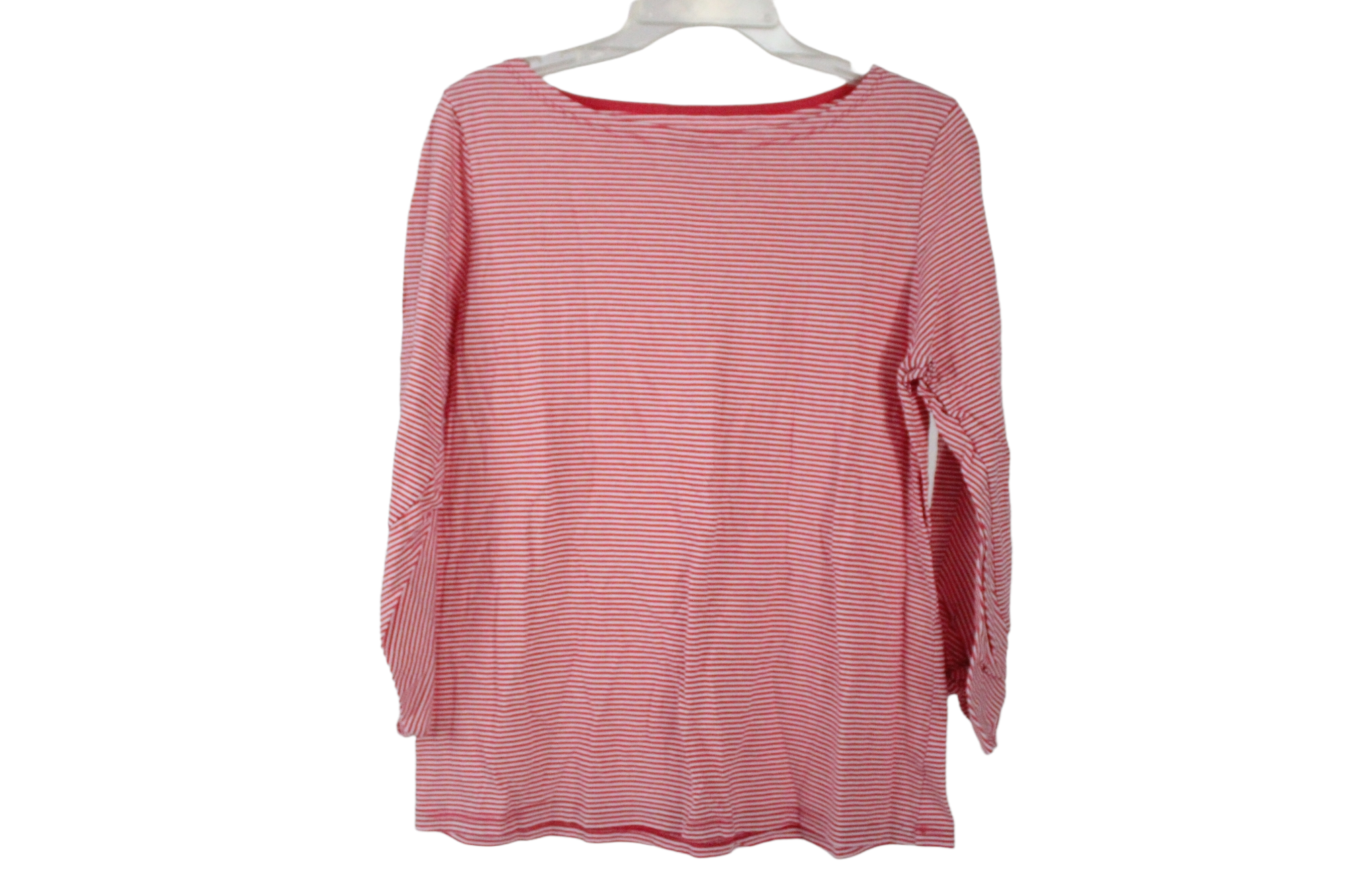 Talbots Pink Striped Long Sleeved Shirt | M