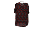 LuLaRoe Black Red Tunic Top | XS