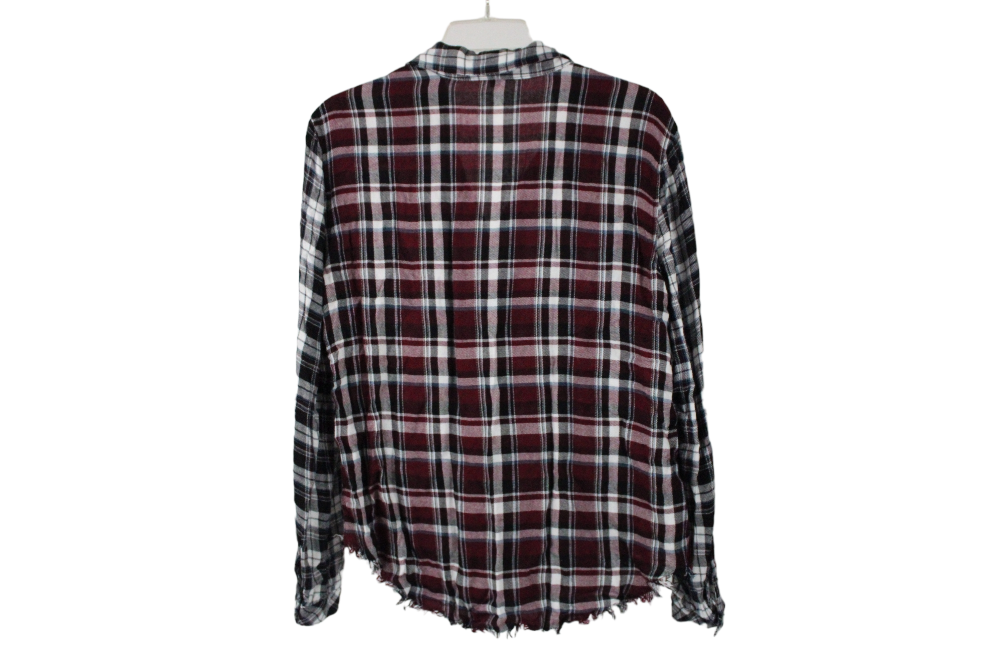 Catherine Malandrino Maroon Plaid Shirt | S