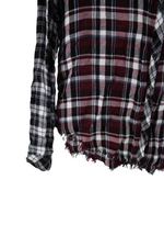 Catherine Malandrino Maroon Plaid Shirt | S