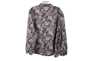 Lady Devon Purple Floral Blouse | 26W