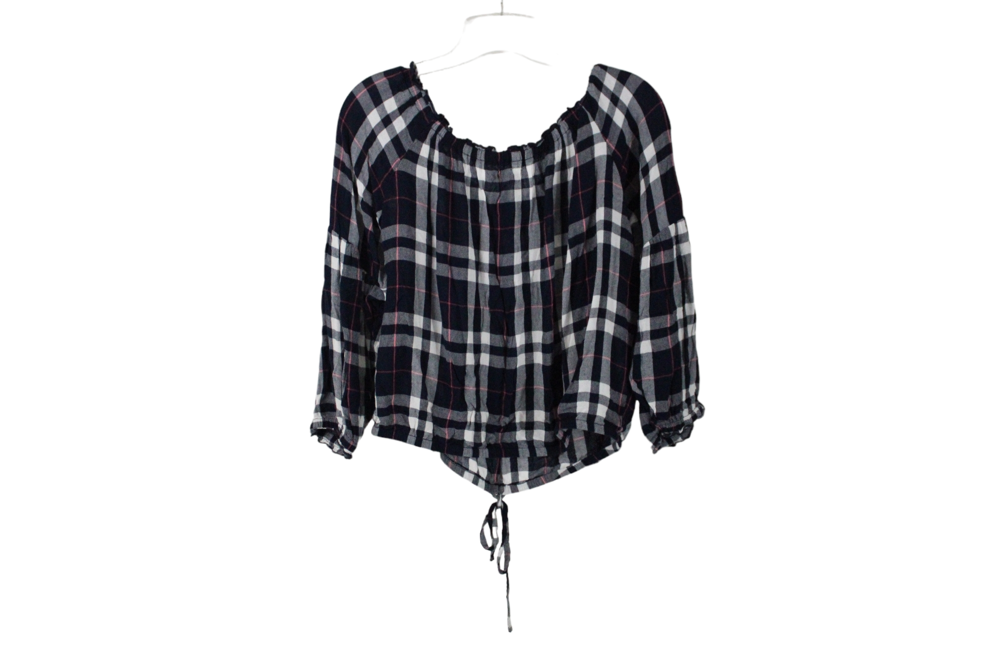 Maurices Blue Plaid Blouse | M