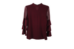 Thalia Sodi Maroon Blouse | S