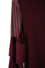 Thalia Sodi Maroon Blouse | S