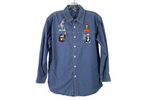 Vintage Warner Bros. Denim Embroidered Shirt | Youth M