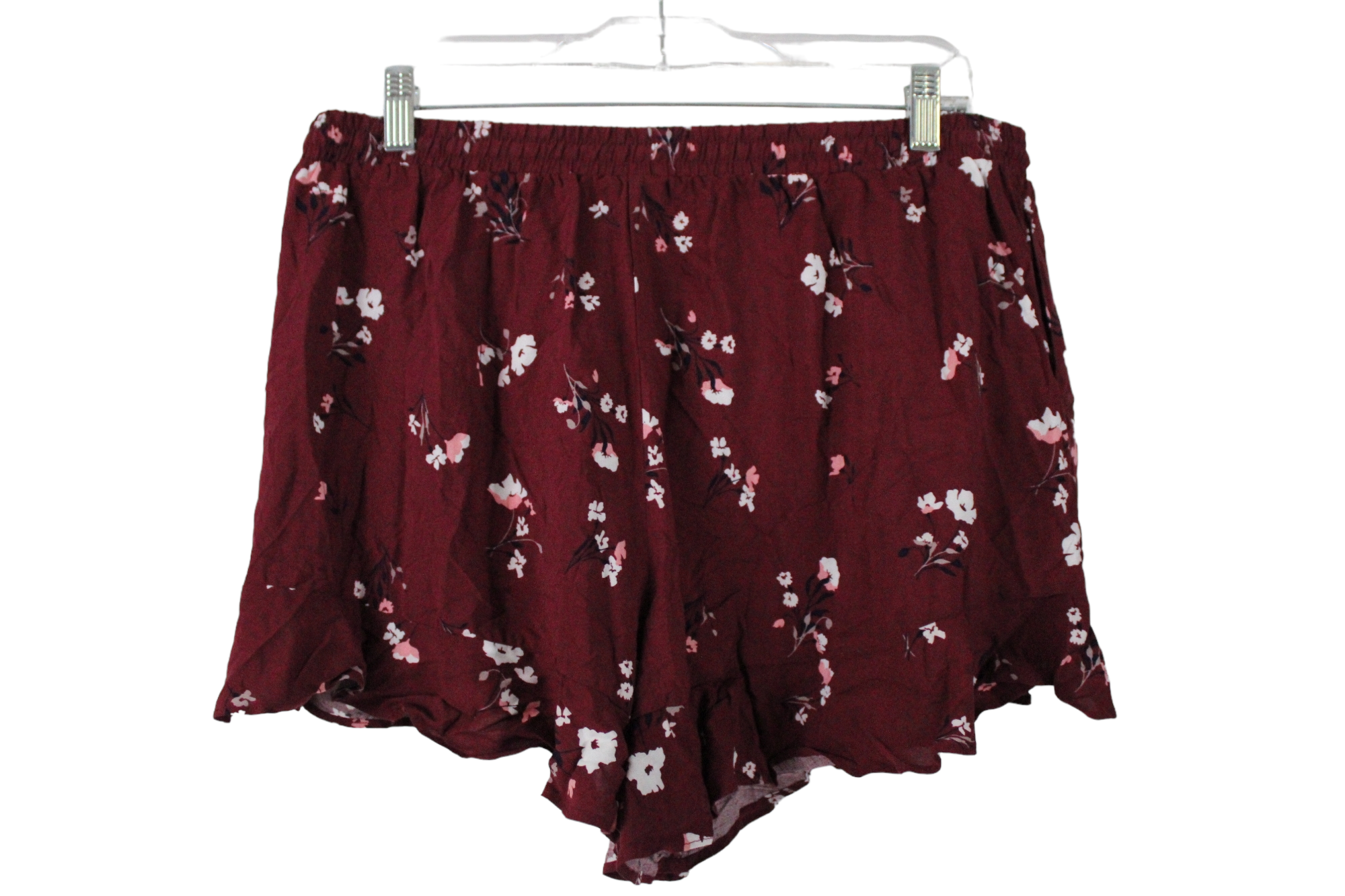 Mossimo Maroon Floral Shorts | XL