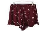 Mossimo Maroon Floral Shorts | XL