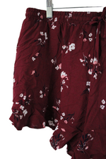 Mossimo Maroon Floral Shorts | XL