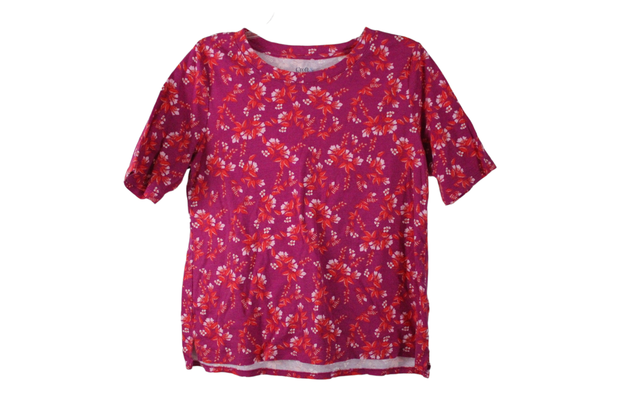 Croft & Barrow Pink Floral Top | L