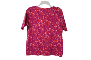 Croft & Barrow Pink Floral Top | L