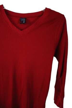 Nautica Red Rib Shirt | M