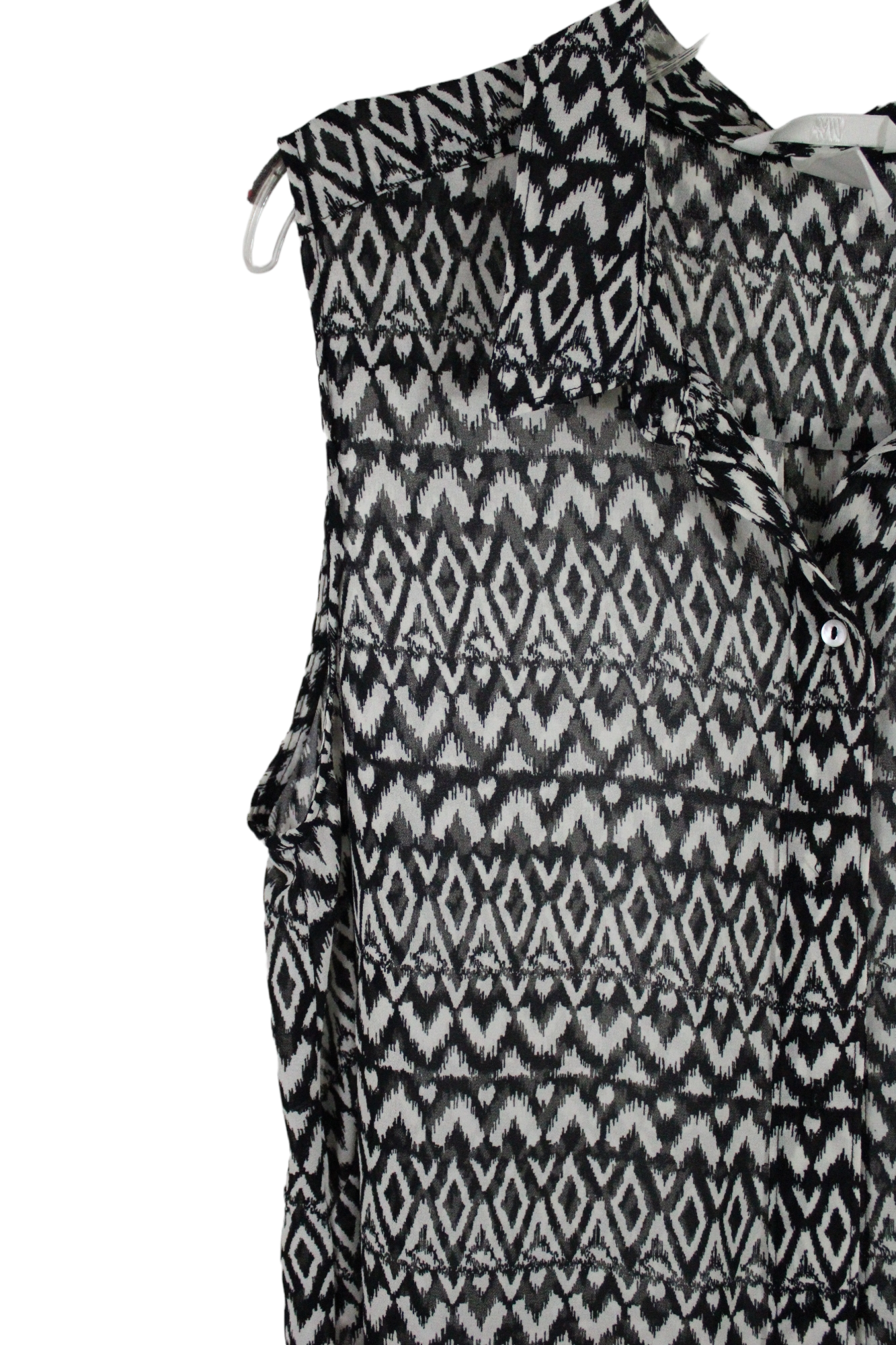 H&M Black White Chiffon Tank | 10