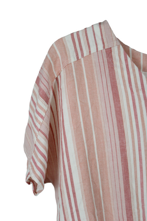 Como Vintage Pink Striped Top | M