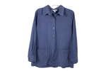 The TOG Shop Blue Suede Finish Shirt | Petite L