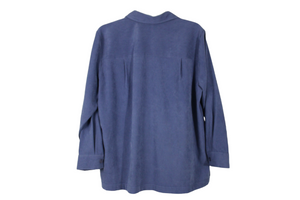 The TOG Shop Blue Suede Finish Shirt | Petite L