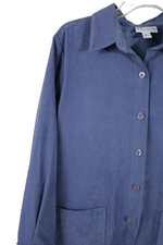 The TOG Shop Blue Suede Finish Shirt | Petite L