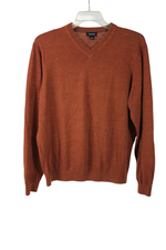 Van Heusen Orange Knit Sweater | XL