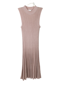 Candie's Pink Knit Pleated Dress | M