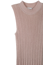 Candie's Pink Knit Pleated Dress | M