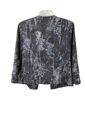 Dresbarn Gray Patterned Light Jacket | M