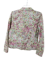 Christopher & Banks Floral Linen Blend Light Jacket | M